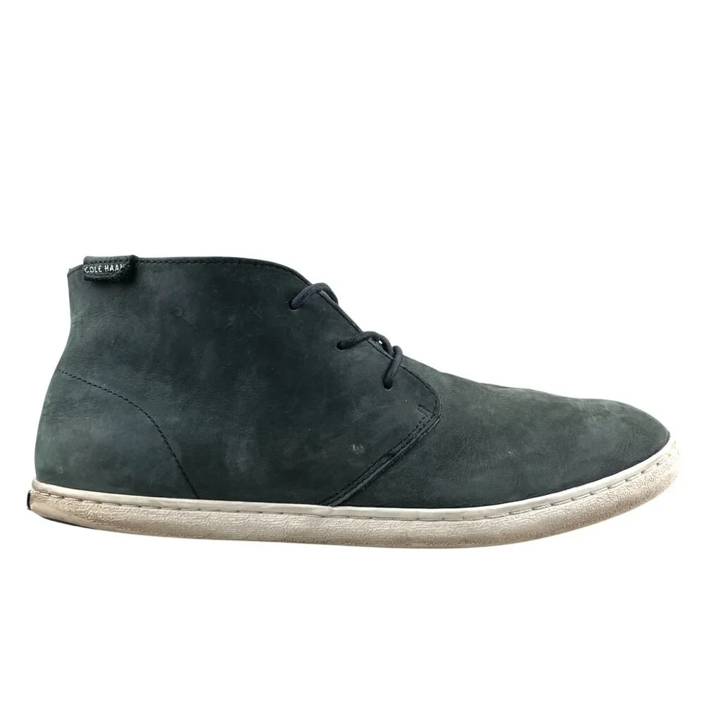 Cole Haan Men's Size 10.5M Pinch Maine Grand.OS Grey Leather Chukka Boots Shoes